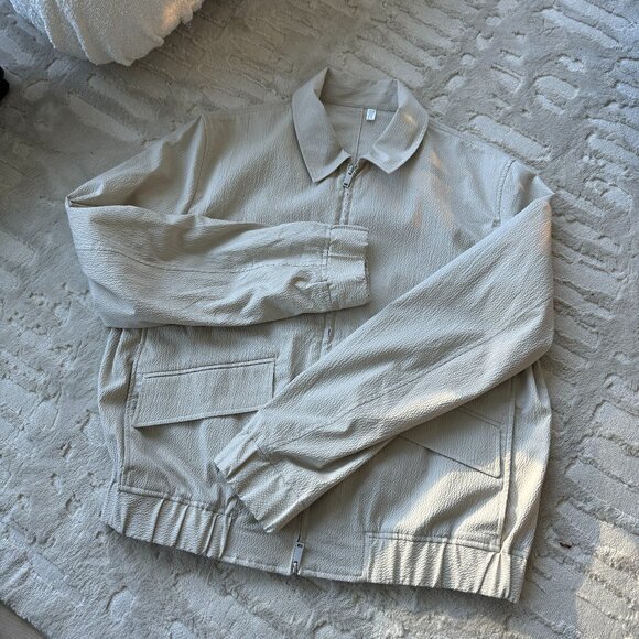 COS SEERSUCKER BLOUSON JACKET - Picture 1 of 3